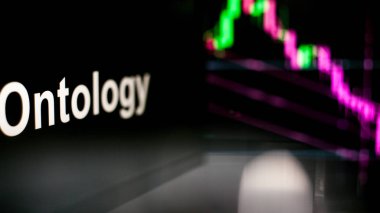 Ontoloji Cryptocurrency belirteci. Kripto para değişimlerinin davranışı, kavram. Modern finansal teknolojiler.