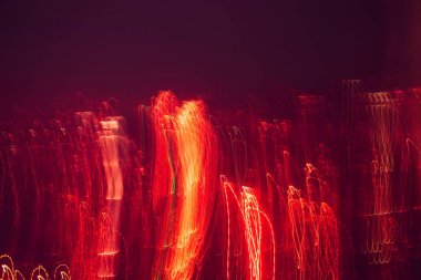 Işıklar ve hareket, çizgiler ve Bulanıkışıklar ile soyut arka plan