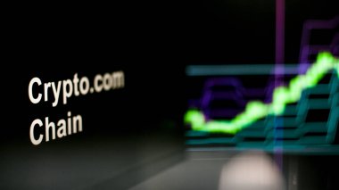 Kripto para birimi belirteci. Kripto para değişimlerinin davranışı, kavram. Modern finansal teknolojiler.