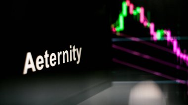 Kripto para birimi belirteci. Kripto para değişimlerinin davranışı, kavram. Modern finansal teknolojiler.