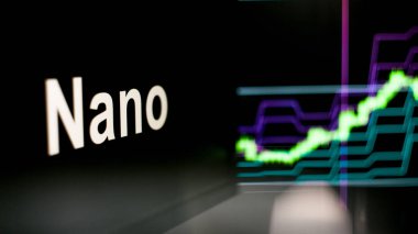 Kripto para birimi belirteci. Kripto para değişimlerinin davranışı, kavram. Modern finansal teknolojiler.