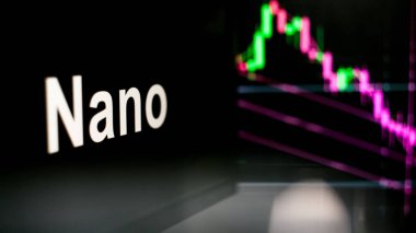 Kripto para birimi belirteci. Kripto para değişimlerinin davranışı, kavram. Modern finansal teknolojiler.