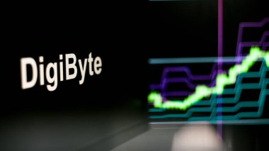 Kripto para birimi belirteci. Kripto para değişimlerinin davranışı, kavram. Modern finansal teknolojiler.