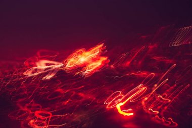 Işıklar ve hareket, çizgiler ve Bulanıkışıklar ile soyut arka plan