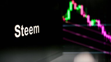 Kripto para birimi belirteci. Kripto para değişimlerinin davranışı, kavram. Modern finansal teknolojiler.