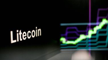 Kripto para birimi belirteci. Kripto para değişimlerinin davranışı, kavram. Modern finansal teknolojiler.