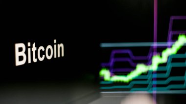 Kripto para birimi belirteci. Kripto para değişimlerinin davranışı, kavram. Modern finansal teknolojiler.