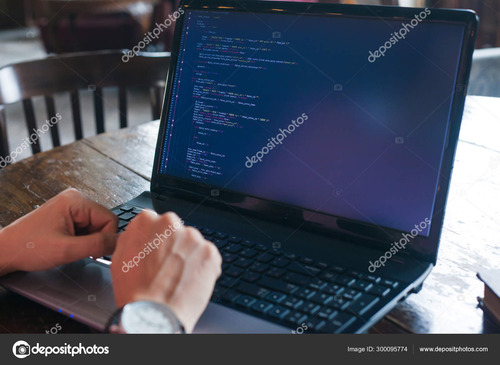 Download Programming On Old Laptop Wallpaper