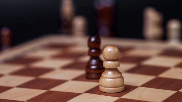 Chess game, check or checkmate, cut a figure, the concept of competition in business