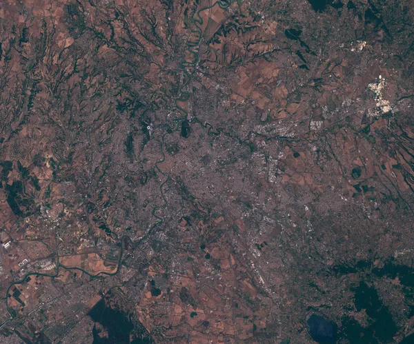 Satellitenbildkarte von Rom Italien, Blick aus dem All — Stockfoto