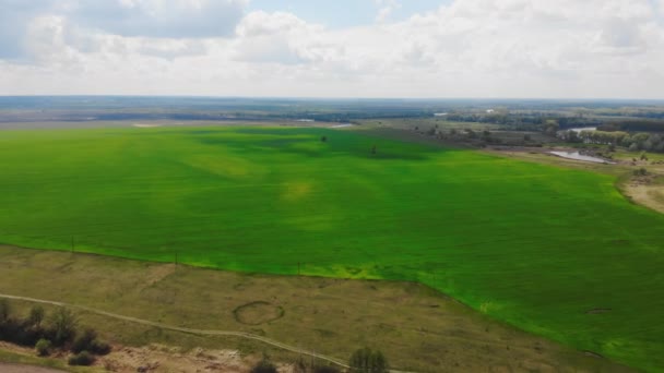 Aufnahmen Von Einer Drohne Blick Auf Das Ländliche Hochland Sonniger — Stockvideo