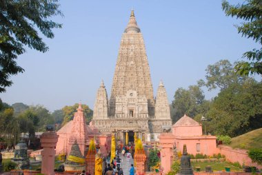 mahabodhi Tapınağı, bodh gaya, Hindistan. site gautam buddha elde nerede aydınlanma.