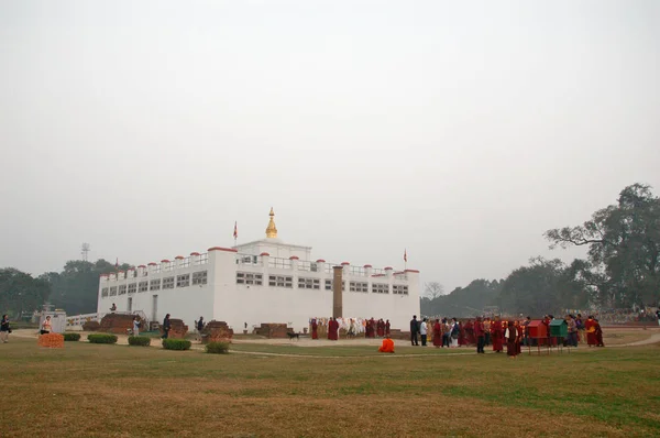 Lumbini, Nepal-miejsce narodzin Buddy Siddhartha Gautam — Zdjęcie stockowe