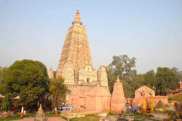 Templo Mahabodhi, Bodhgaya, Bihar. Índia — Fotografia de Stock