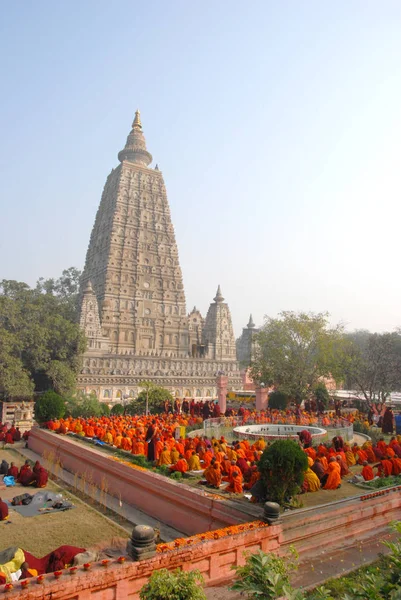 Mahabodhi-Tempel, Bodhgaya, Bihar. Indien — Stockfoto