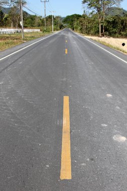 Tayland'da boş karayolu