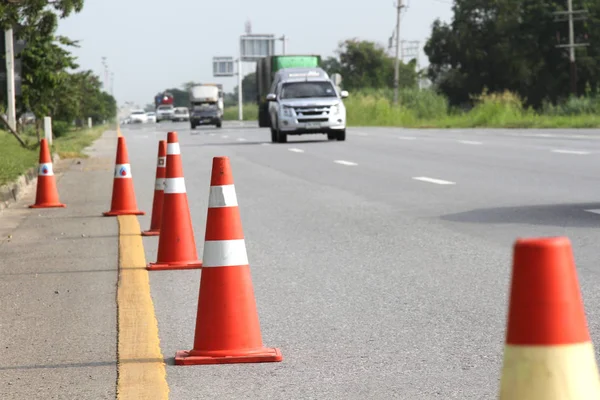 Orange traffic cone — Stock Photo, Image