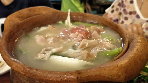 Shabu Cogumelos Sukiyaki Caldeira Sopa Quente — Fotografia de Stock