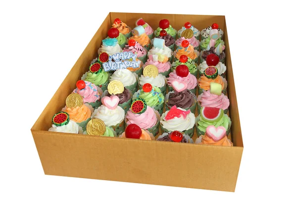 Embalagem de bolo, caixa de entrega — Fotografia de Stock