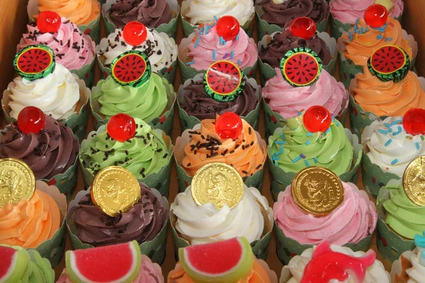 Cupcake verpakking, levering doos — Stockfoto