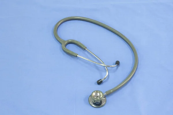 Medical headphones on Indigo background — Stock Photo, Image
