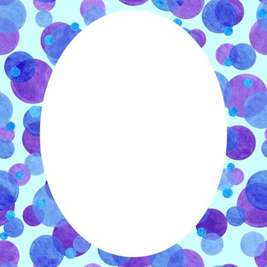 Suluboya soyut kare çerçeve. 