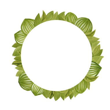 Suluboya yaprağı çelenk