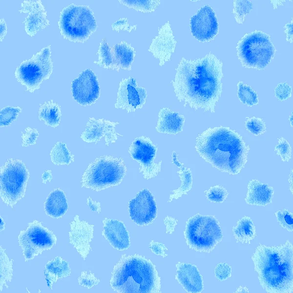 블루 수채화 추상 원활한 패턴 — 스톡 사진
