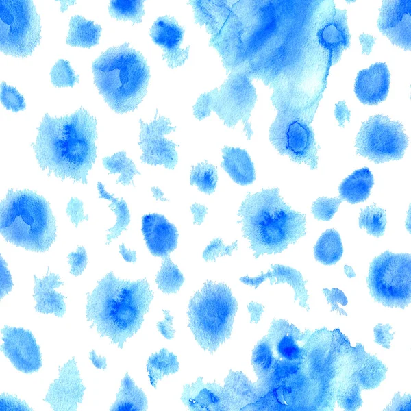 Acuarela azul patrón inconsútil abstracto —  Fotos de Stock