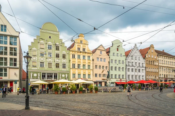 Augsburg Almanya 2018 Olabilir Augsburg Sokaklarda Renkli Sahipliği Yapmaktadır Augsburg — Stok fotoğraf