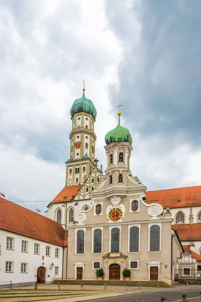 Vista Catedral San Ulrich Santa Afra Augsburgo Alemania —  Fotos de Stock