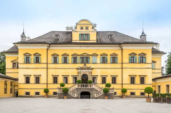 Widok Pałac Hellbrun Salzburg Austria — Zdjęcie stockowe
