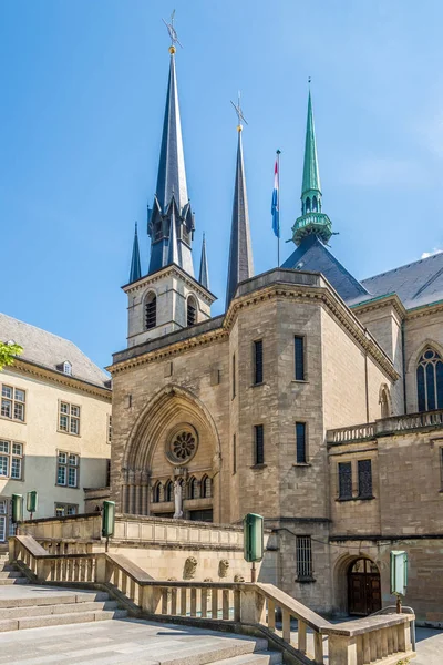 Vista Catedral Notre Dame Ciudad Luxemburgo —  Fotos de Stock