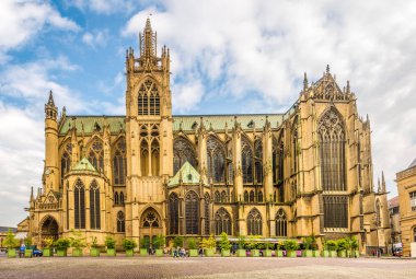 16,2018 - görünümü Katedrali, Saint Stephen Metz, Metz, Fransa - olabilir. Metz zengin 3.000 yıl geçmişi.