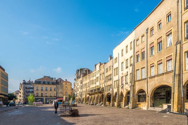 Metz Franciaország 2018 Nézd Meg Épületek Saint Louis Helyét Metz — Stock Fotó