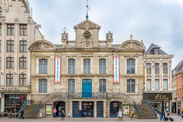 Lille Francia Maggio 2018 Costruzione Del Teatro Grand Place Lilla — Foto Stock