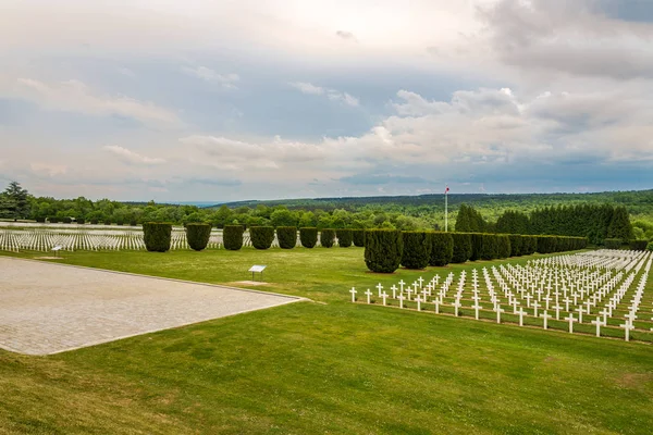 Vue Cimetière Guerre Près Monument Commémoratif Guerre Verdun France — Photo