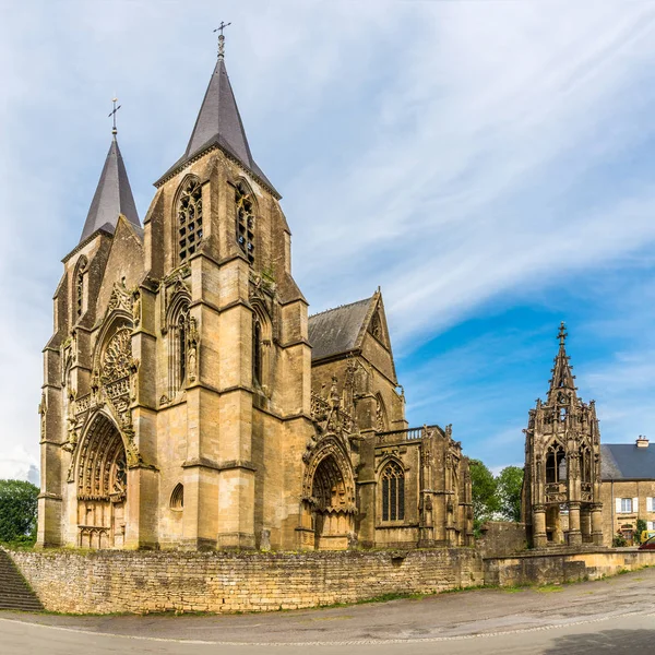 Vue Basilique Notre Dame Avoith France — Photo