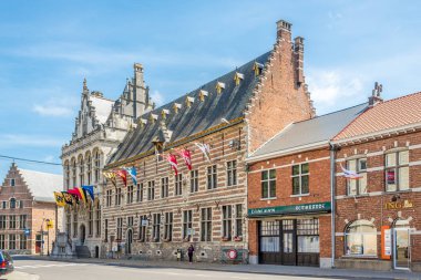 Zoutleeuw, Belçika - 17,2018 - Zoutleeuw yılında belediyede görünümü olabilir. Zoutleeuw Belediyesi ve Hageland şehirde olduğunu.