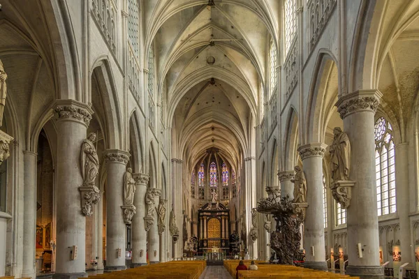 Mechelen Belgie Možná 2018 Pohled Sbor Katedrály Saint Šíp Mechelen — Stock fotografie