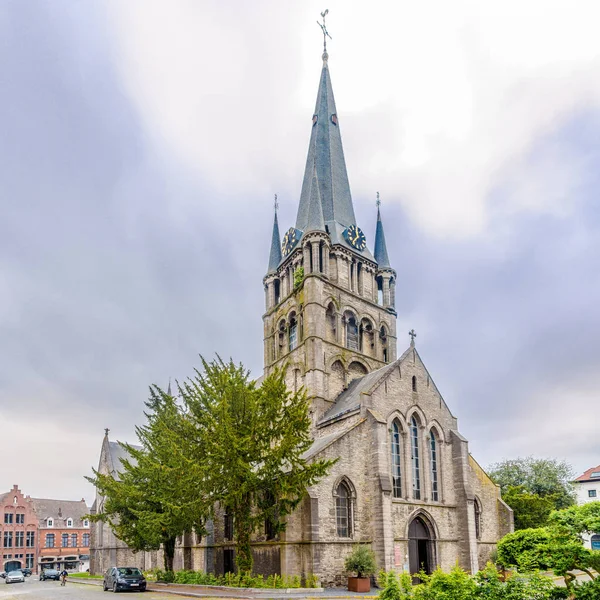 Tournai Belgia Może 2018 Widok Kościół Saint Jacques Tournai Tournai — Zdjęcie stockowe