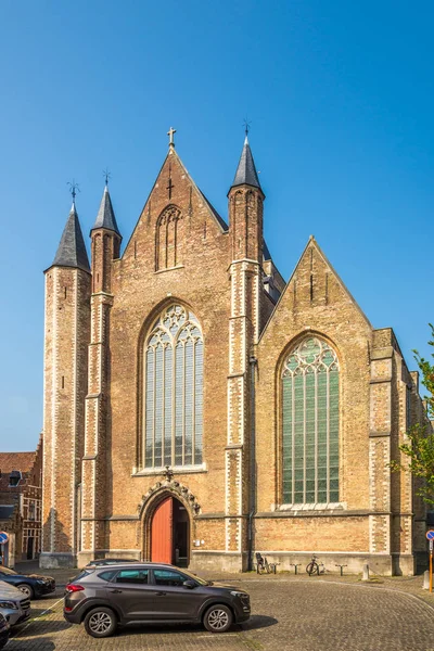 Vista Iglesia San Jacob Brujas Bélgica —  Fotos de Stock