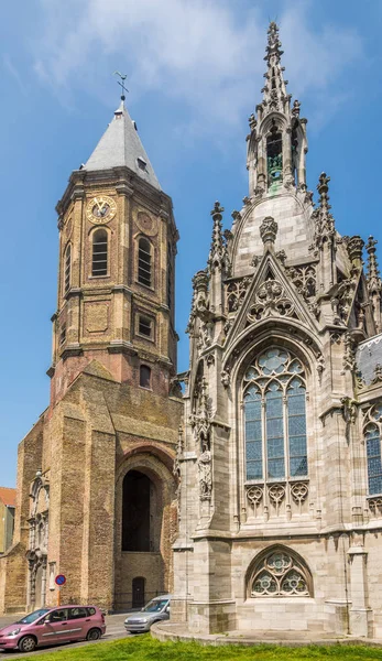 Vista Campanario Peperbuse Capilla Iglesia San Pedro Pablo Ostende Bélgica —  Fotos de Stock