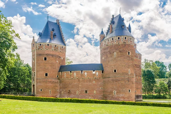 Beersel Bélgica 2018 Mayo Vista Castillo Beersel Castillo Fue Mencionado — Foto de Stock