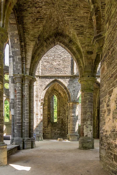 Zobacz Ruis Kościoła Villers Ville Abbey Belgia — Zdjęcie stockowe