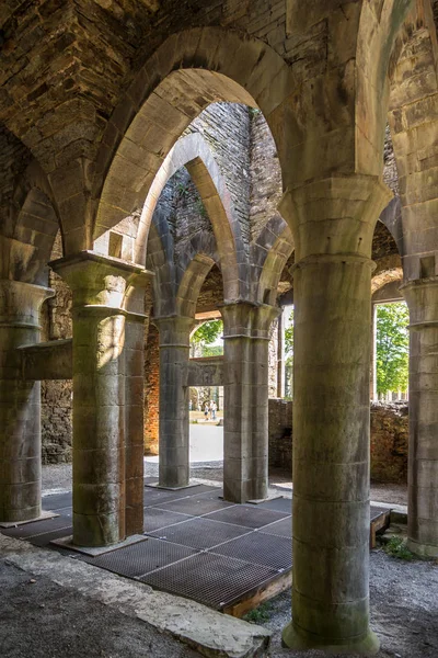 Binnenkant Van Ruis Van Brouwerij Villers Ville Abbey België — Stockfoto