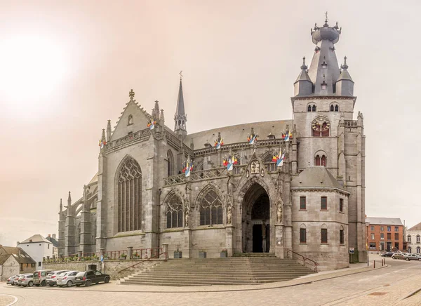 Walcourt Belgium 2018 Nézd Meg Basilica Saint Maternus Walcourt Lehet — Stock Fotó