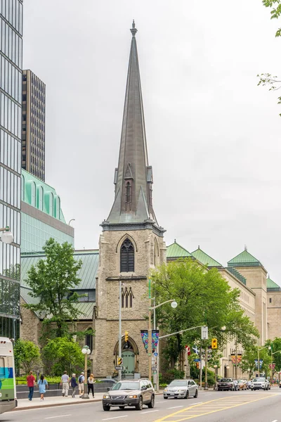 Ottawa, Kanada - Haziran 23,2018 - görünüm Ottawa merkezindeki Saint Andrews Kilisesi. Ottawa Kanada sermaye şehir olduğunu.
