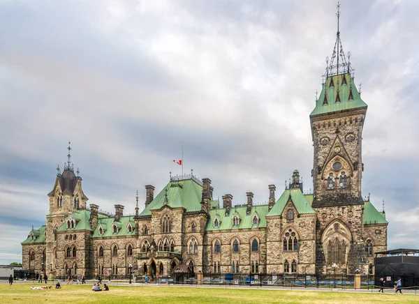 Ottawa Canada Junho 2018 Vista Para Edifícios Governo Colina Parlamento — Fotografia de Stock