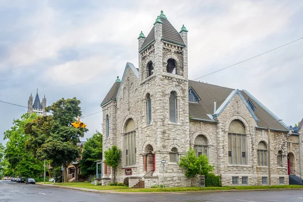 Första Baptistkyrkan Gatorna Kingston Kanada — Stockfoto